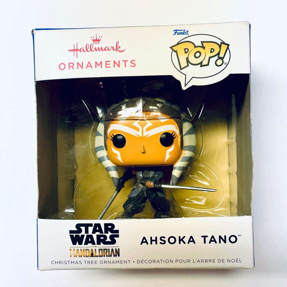 Hallmark Star Wars Mandalorian Ahsoka Tanu Christmas Tree Ornament Funko Pop
